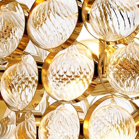 Eichholtz Lighting Chandelier Opera Gold Finish House of Isabella UK