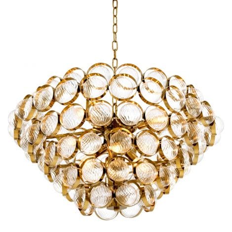 Eichholtz Lighting Chandelier Opera Gold Finish House of Isabella UK