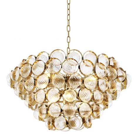 Eichholtz Lighting Chandelier Opera Gold Finish House of Isabella UK