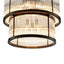 Eichholtz Lighting Chandelier Pasadena - Bronze Highlight Finish with Vintage Glass House of Isabella UK