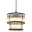 Eichholtz Lighting Chandelier Pasadena - Bronze Highlight Finish with Vintage Glass House of Isabella UK