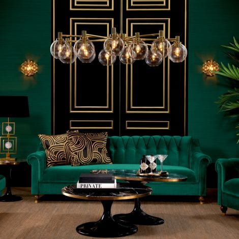 Eichholtz Lighting Chandelier Selva - Gold House of Isabella UK