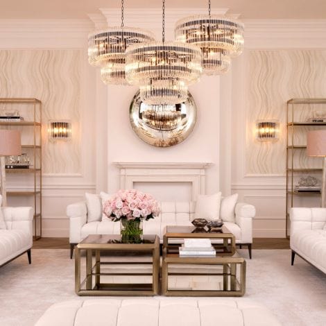 Eichholtz Lighting Chandelier Sutton House Art Deco House of Isabella UK