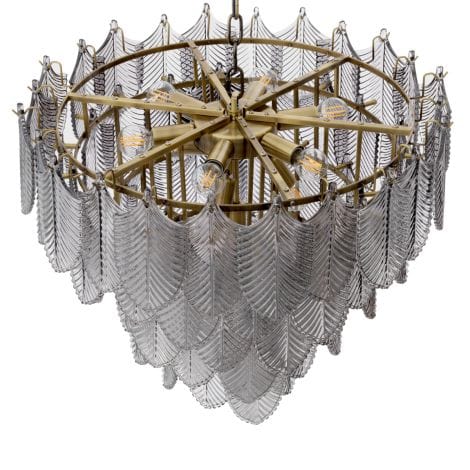 Eichholtz Lighting Chandelier Verbier S Light Brushed Brass House of Isabella UK