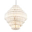 Eichholtz Lighting Chandelier Vittoria L - Clear Glass & Nickel House of Isabella UK