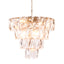 Eichholtz Lighting Clear Crystal Glass Chandelier Amazone S - Nickel Finish with House of Isabella UK