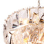 Eichholtz Lighting Clear Crystal Glass Chandelier Amazone S - Nickel Finish with House of Isabella UK