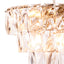 Eichholtz Lighting Clear Crystal Glass Chandelier Amazone S - Nickel Finish with House of Isabella UK