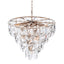 Eichholtz Lighting Clear Crystal Glass Chandelier Amazone S - Nickel Finish with House of Isabella UK