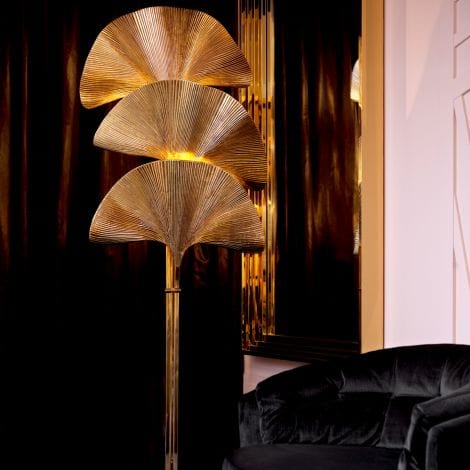 Eichholtz Lighting Floor Lamp Las Palmas - Polished Brass House of Isabella UK