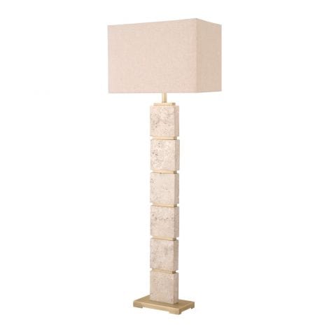 Eichholtz Lighting Floor Lamp Newton Travertine House of Isabella UK