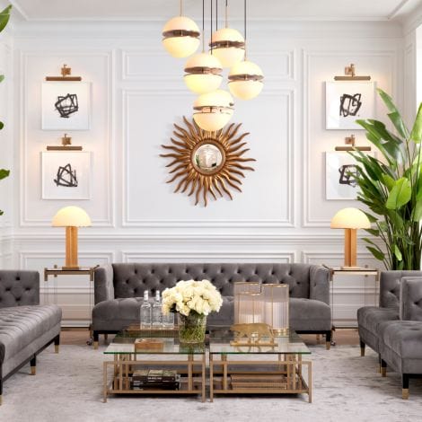 Eichholtz Lighting Hanging Lamp Spiridon Single House of Isabella UK