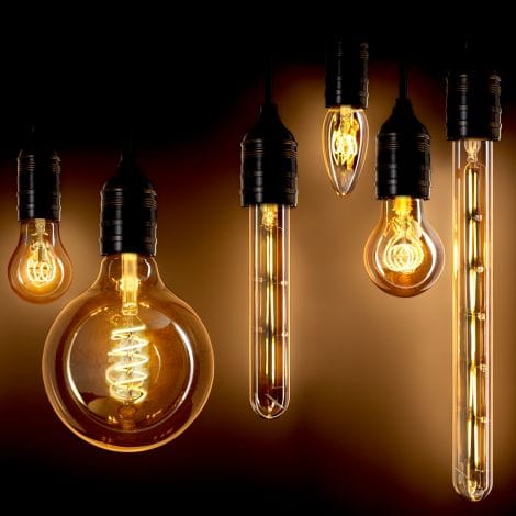 Eichholtz Lighting LED Bulb Goldline Candle 3W E14 set of 4 House of Isabella UK