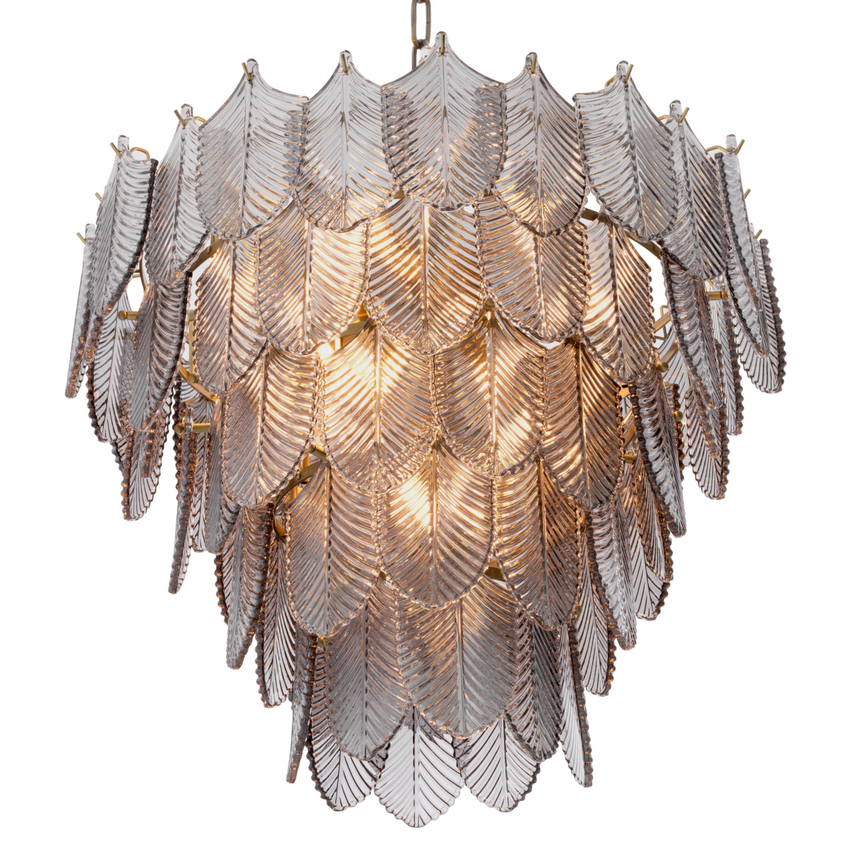 Eichholtz Lighting Small Chandelier Verbier Light Brushed Brass House of Isabella UK