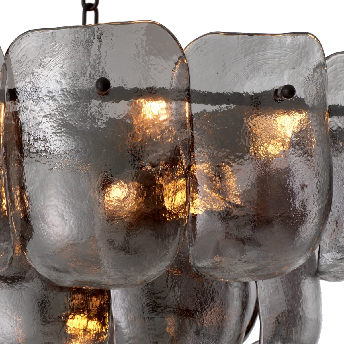 Eichholtz Lighting Smoke Glass Chandelier Gustave House of Isabella UK