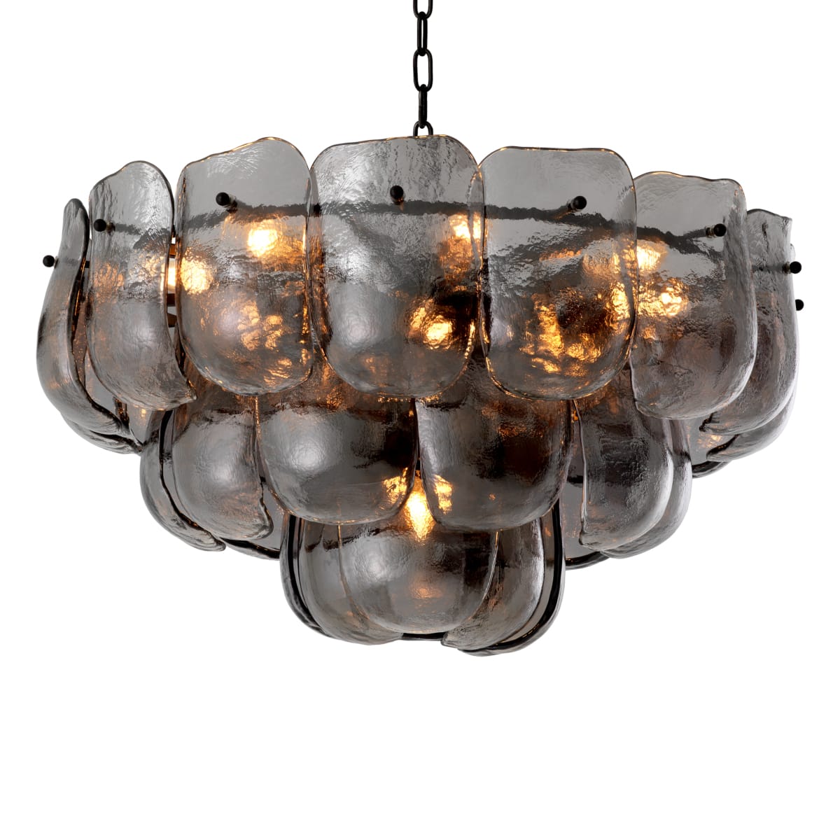 Eichholtz Lighting Smoke Glass Chandelier Gustave House of Isabella UK