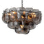 Eichholtz Lighting Smoke Glass Chandelier Gustave House of Isabella UK