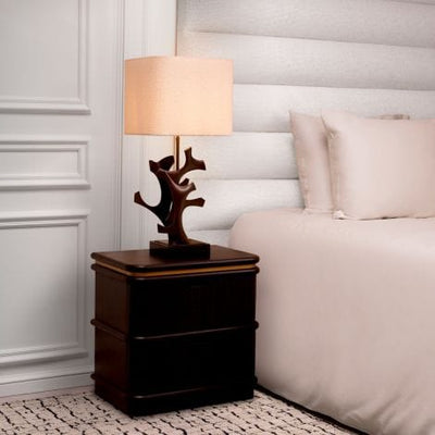 Eichholtz Lighting Table Lamp Agapé Bronze finish | black granite base House of Isabella UK