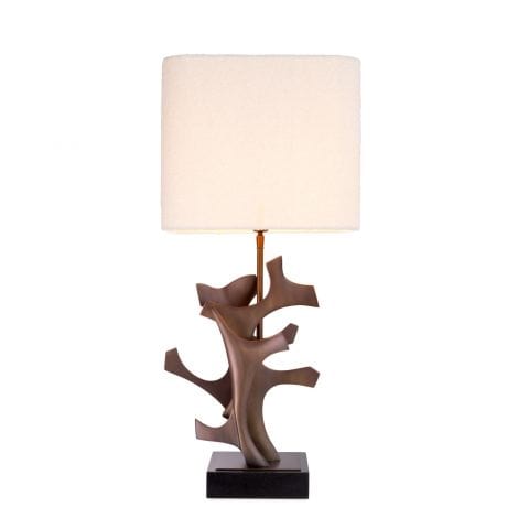 Eichholtz Lighting Table Lamp Agapé Bronze finish | black granite base House of Isabella UK