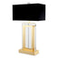Eichholtz Lighting Table Lamp Arlington Gold Black Shade House of Isabella UK