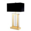 Eichholtz Lighting Table Lamp Arlington Gold Black Shade House of Isabella UK