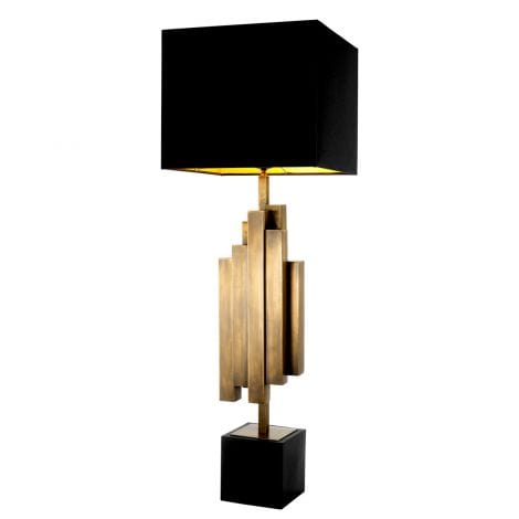 Eichholtz Lighting Table Lamp Beau Rivage - Black & Brass House of Isabella UK