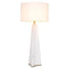 Eichholtz Lighting Table Lamp Benson Honed white marble | antique brass finish House of Isabella UK