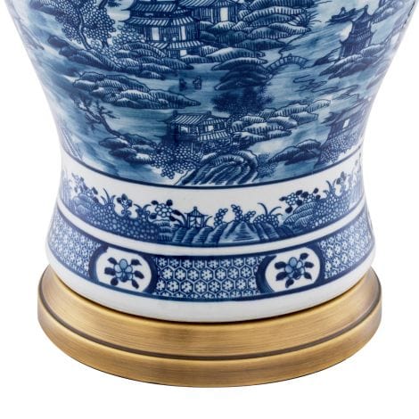 Eichholtz Lighting Table Lamp Chinese Blue House of Isabella UK