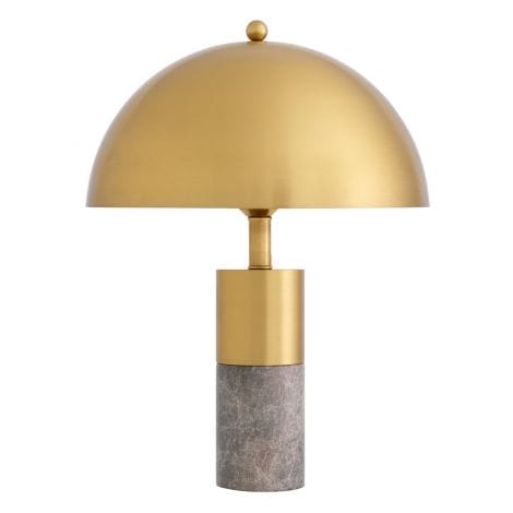 Eichholtz Lighting Table Lamp Flair - Grey Marble & Brass Finish House of Isabella UK