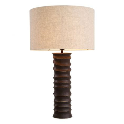 Eichholtz Lighting Table Lamp Gilardon Bronze highlight finish House of Isabella UK