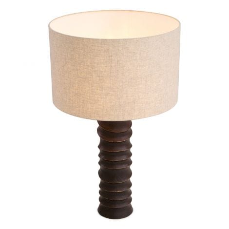 Eichholtz Lighting Table Lamp Gilardon Bronze highlight finish House of Isabella UK