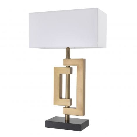 Eichholtz Lighting Table Lamp Leroux Antique brass | granite base House of Isabella UK