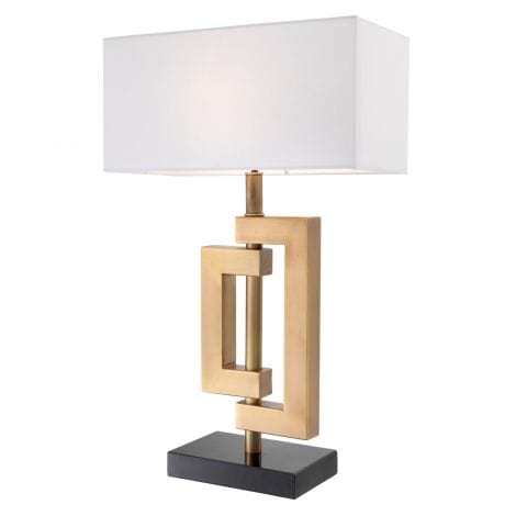 Eichholtz Lighting Table Lamp Leroux Antique brass | granite base House of Isabella UK