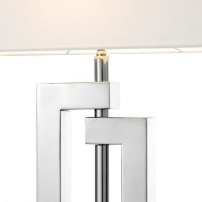 Eichholtz Lighting Table Lamp Leroux Polished stainless steel | granite base House of Isabella UK