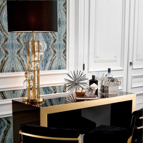 Eichholtz Lighting Table Lamp Lorenzo - Gold Finish House of Isabella UK