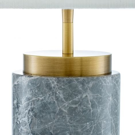 Eichholtz Lighting Table Lamp Lxry Grey marble | antique brass finish House of Isabella UK