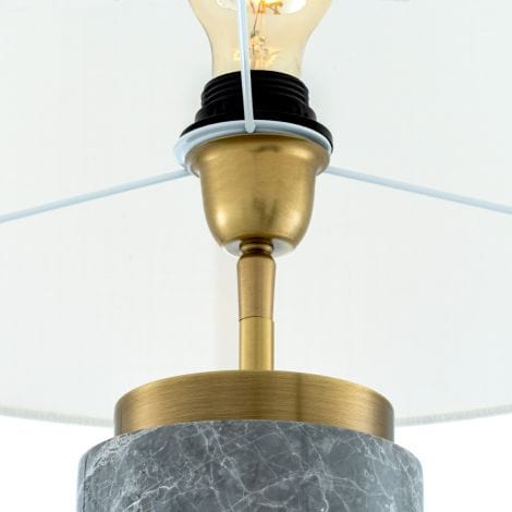 Eichholtz Lighting Table Lamp Lxry Grey marble | antique brass finish House of Isabella UK