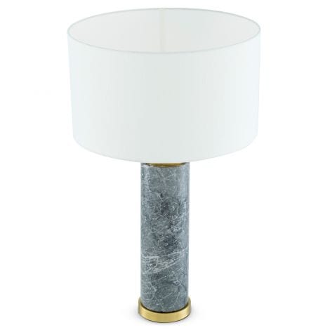 Eichholtz Lighting Table Lamp Lxry Grey marble | antique brass finish House of Isabella UK