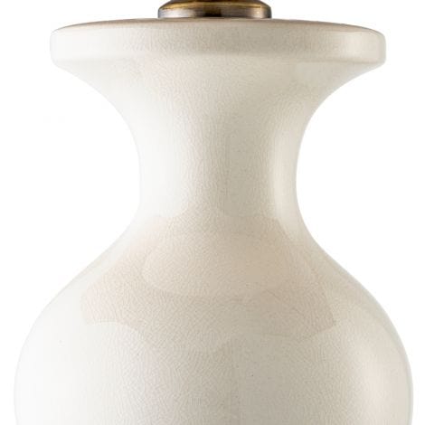 Eichholtz Lighting Table Lamp Mabel Crackled white ceramic | antique brass finish House of Isabella UK