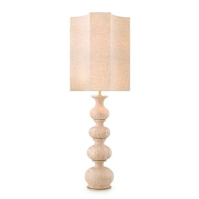 Eichholtz Lighting Table Lamp Mabel Travertine | antique brass finish House of Isabella UK