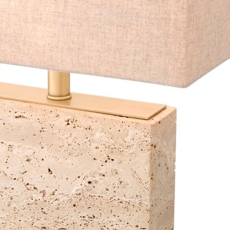Eichholtz Lighting Table Lamp Newton S Travertine House of Isabella UK