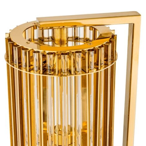 Eichholtz Lighting Table Lamp Pimlico - Gold & Nickel Finish with Champagne Glass House of Isabella UK