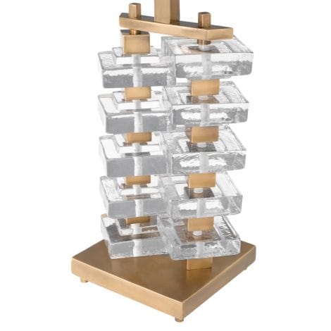 Eichholtz Lighting Table Lamp Toscana - Natural Linen Shade House of Isabella UK