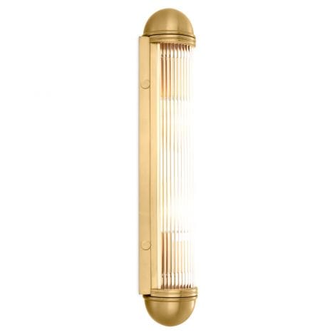 Eichholtz Lighting Wall Lamp Auburn Antique brass finish | clear glass House of Isabella UK