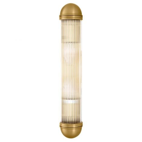 Eichholtz Lighting Wall Lamp Auburn Antique brass finish | clear glass House of Isabella UK