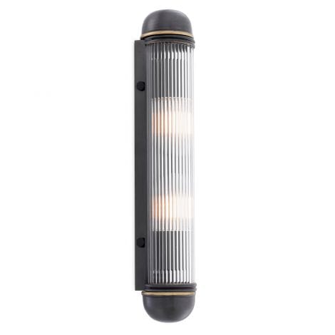 Eichholtz Lighting Wall Lamp Auburn Bronze highlight finish | clear glass House of Isabella UK