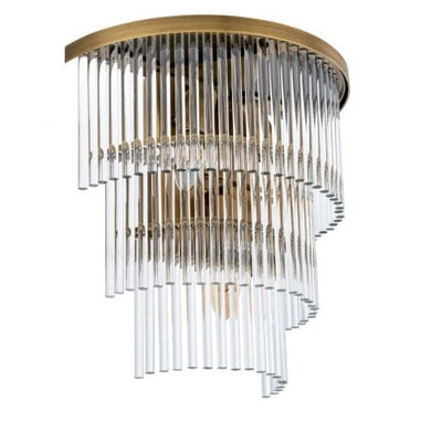 Eichholtz Lighting Wall Lamp East Antique brass finish | clear glass House of Isabella UK