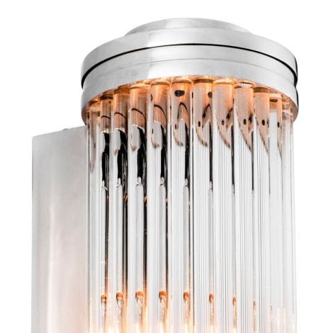 Eichholtz Lighting Wall Lamp Gascogne L - Nickel Finish House of Isabella UK