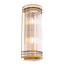 Eichholtz Lighting Wall Lamp Gulf L Antique brass finish | clear glass House of Isabella UK
