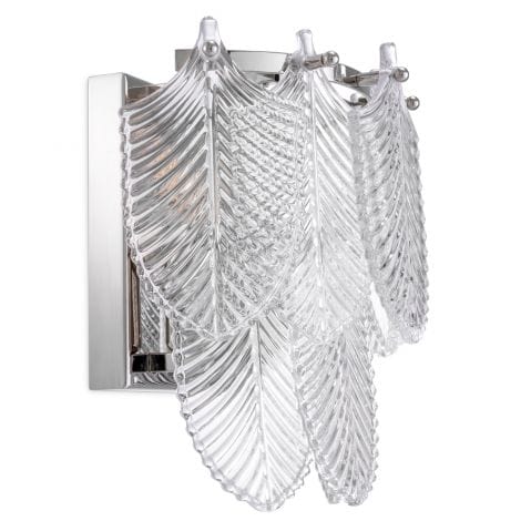 Eichholtz Lighting Wall Lamp Verbier Nickel finish | clear glass House of Isabella UK